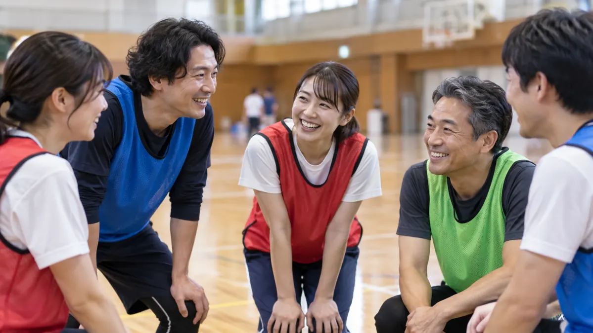 企業運動会を通じて親睦を深める社員のイメージ
